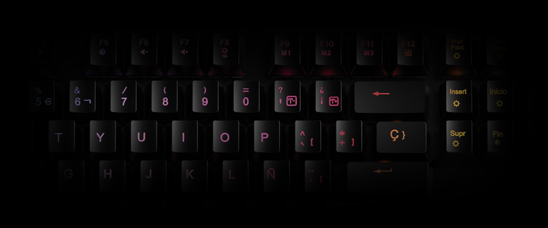 Teclado gamer con macros GAMEFACTOR KBG601