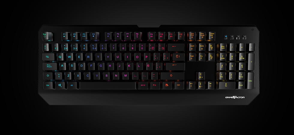 Teclado gamer con macros GAMEFACTOR KBG601