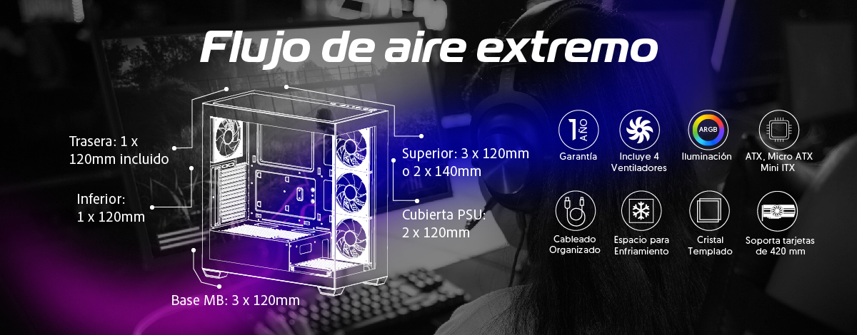 Gabinete Gamer Yrden 5